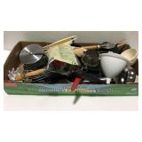 Flat of kitchen utensils