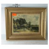 Framed print, frame has been painted, 13 x 11