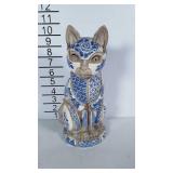 Mosaic cat figurine by Nancy Lopez, 1981.