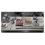 Mixed group, older fun cleaning tools Ceiling