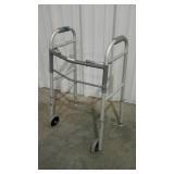 Guardian walker. Folding/adjustable with wheels.