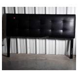 King Size Headboard Only, black pleather, seller