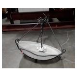 Large hanging light fixture, 28" in diameter,