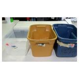 Three usable totes without lids.