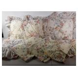 Twin size bedding set, sheets, pillows with