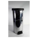 Stainless foot pedal trash can, 24" tall, seller