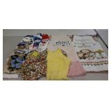 Kitchen textiles. Aprons, and dishtowels.