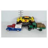 Toys, die cast banks, three