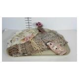 Victorian style accessories, scarf, fan, purse