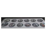 Collectors Plates, series of 12 Asian Themed with