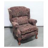 Wingback Recliner Chair, carved Talon Feet,