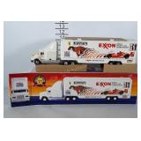 Exxon Ferrari Sports Car transport truck toy.