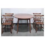 Ethan Allen 5pc Breakfast Table set, 36" table