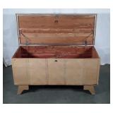Lane Blanket Chest, 60s era blond exterior, cedar