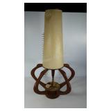 Mid Century Table lamp with original shade, on