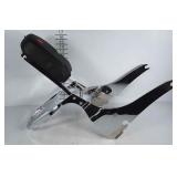 Paladin motorcycle backrest and 5 lbs. storage