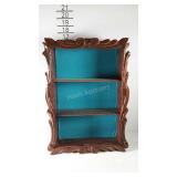 Curio wall shelf