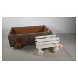 Wagons, doll size wooden wagons,