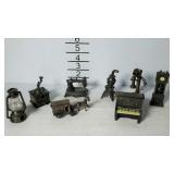 Eight novelty pencil sharpener housings, but not