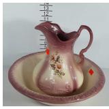 Ironstone pitcher and wash basin