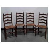 Set of 4 Farm Table Chairs, cane seated final