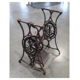 Old Sewing machine Treadle base Stand. The Singer