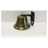 Brass Garden bell is cracked.