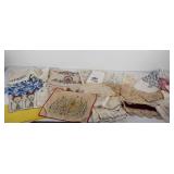 Beautiful old doilies,  table runners and other