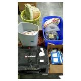 Toyota lights, lamp, kitchen trash can, laundry