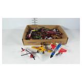 Toy helicopters and planes