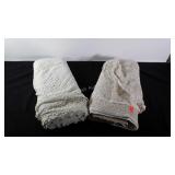 Fabric, two bolts of lace like fabrics, several