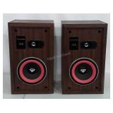 Cerwin-Vega AT-8 Stereo Speakers, New Foam