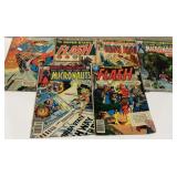 Six comic books D.C. And Marvel