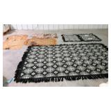 Group of rugs, assorted sizes, colors and