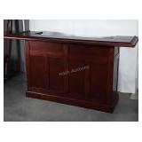Home Bar. Home Style, Mahogany finish, 78" wide,