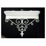 Metalwork wall shelf