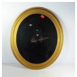 Oval framed mirror, 22 x 26