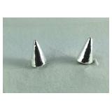 Sterling silver spike earrings