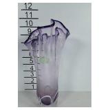 Art glass vase, signed