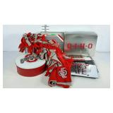 The Ohio State group, light block, tins, car tag