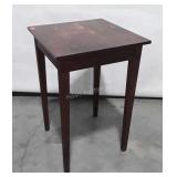 Lamp Table, tapered leg stand with finish use on