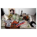 Mixed group, Nixon bumper stickers, placemats,