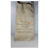 Canvas shipping bag with graphics, "Celanese