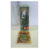 Magnifier bug view and book about ten little