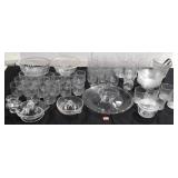 Group lot of glassware