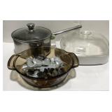 Kitchenware- cookie cutters, pot with lid, and