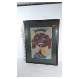 Framed and matted original artwork. Seller code