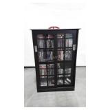 DVDs and Storage Cabinet, black laminated