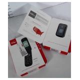 2 NIB Verizon Samsung GUSTO 3 flip phones