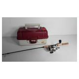 Fishing gear, Plano tackle box and new 61" pole